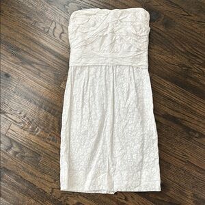 Marc by Marc Jacobs White Floral Strapless Dress